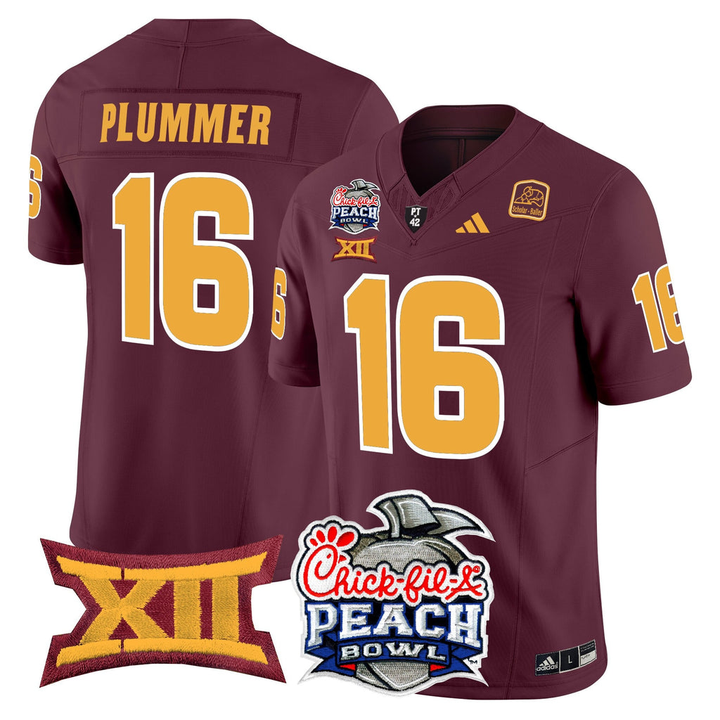 Men's Arizona State Sun Devils 2025 Peach Bowl Vapor Limited Jersey - All Stitched