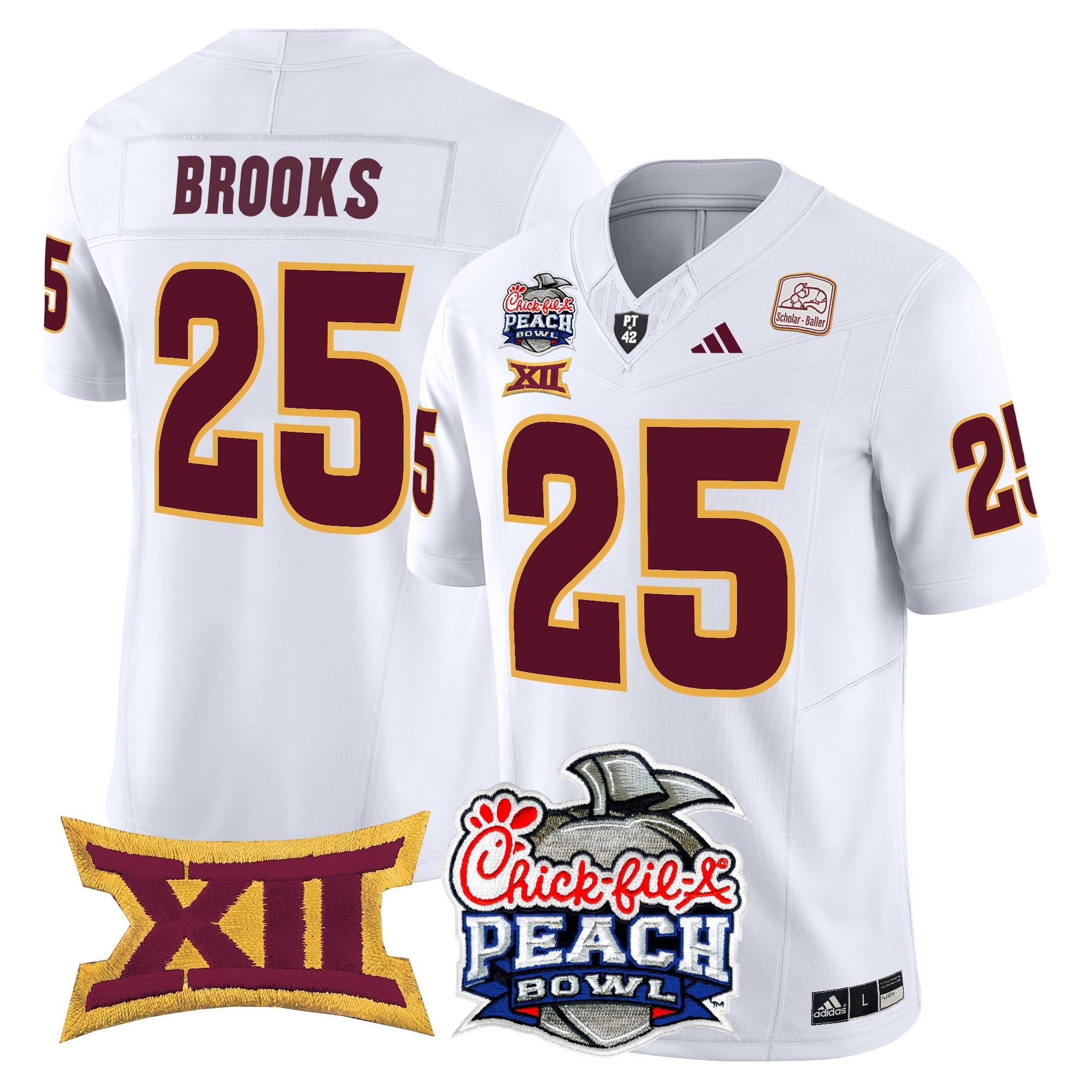 Men's Arizona State Sun Devils 2025 Peach Bowl Vapor Limited Jersey - All Stitched