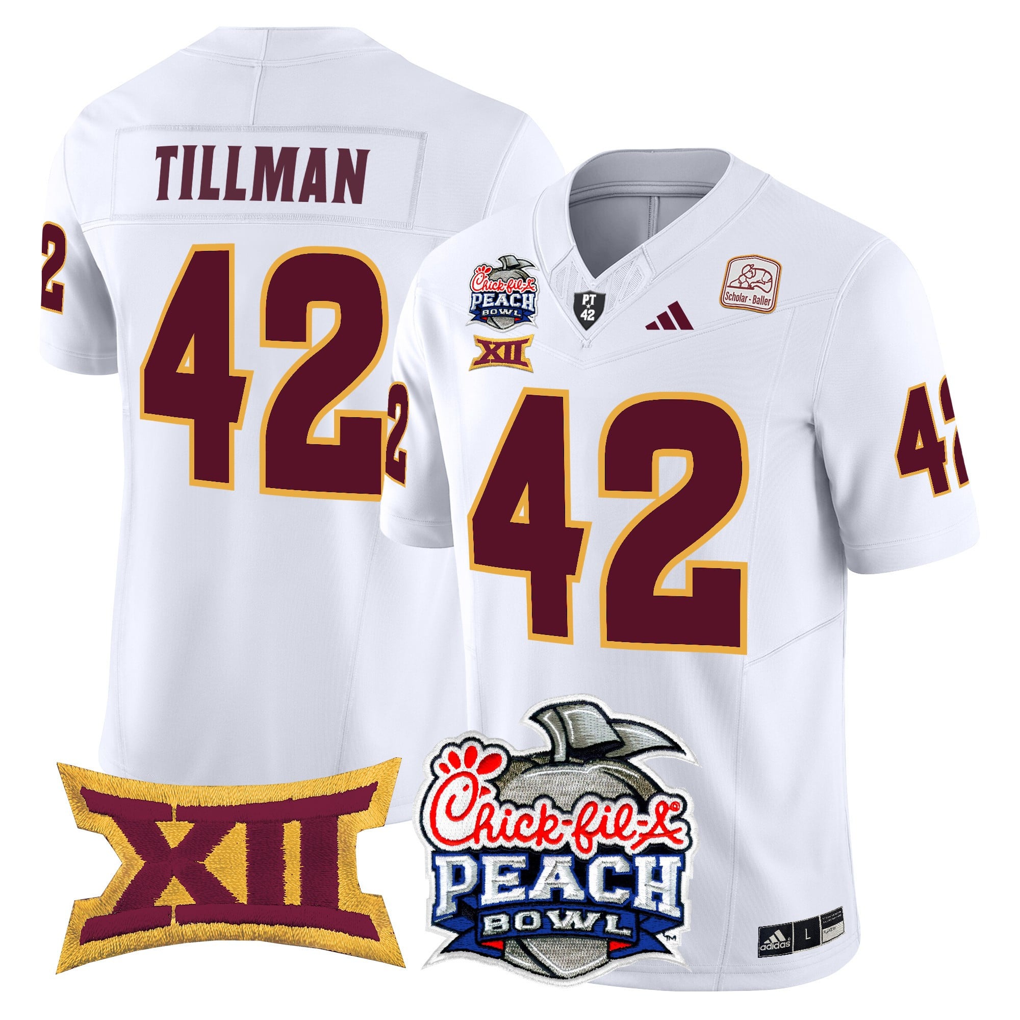 Men's Arizona State Sun Devils 2025 Peach Bowl Vapor Limited Jersey - All Stitched