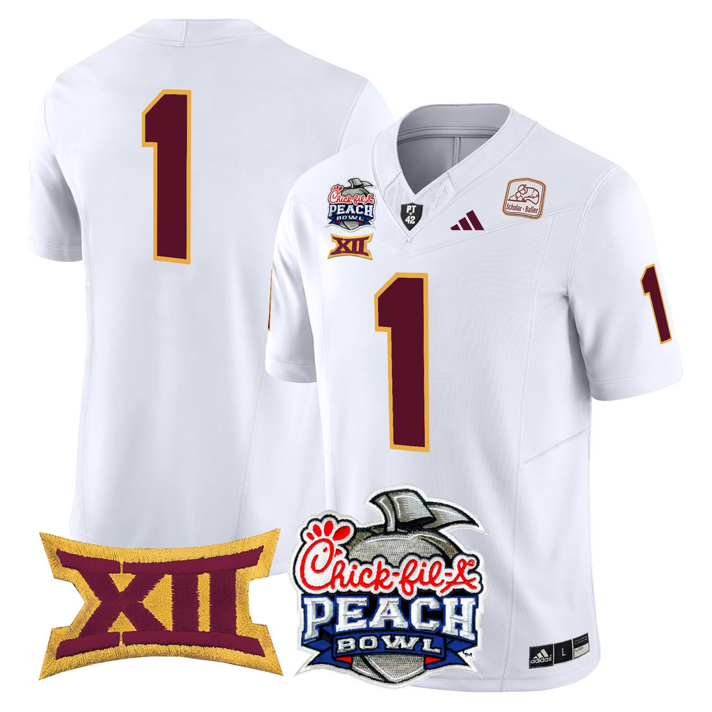 Men's Arizona State Sun Devils 2025 Peach Bowl Vapor Limited Jersey - All Stitched