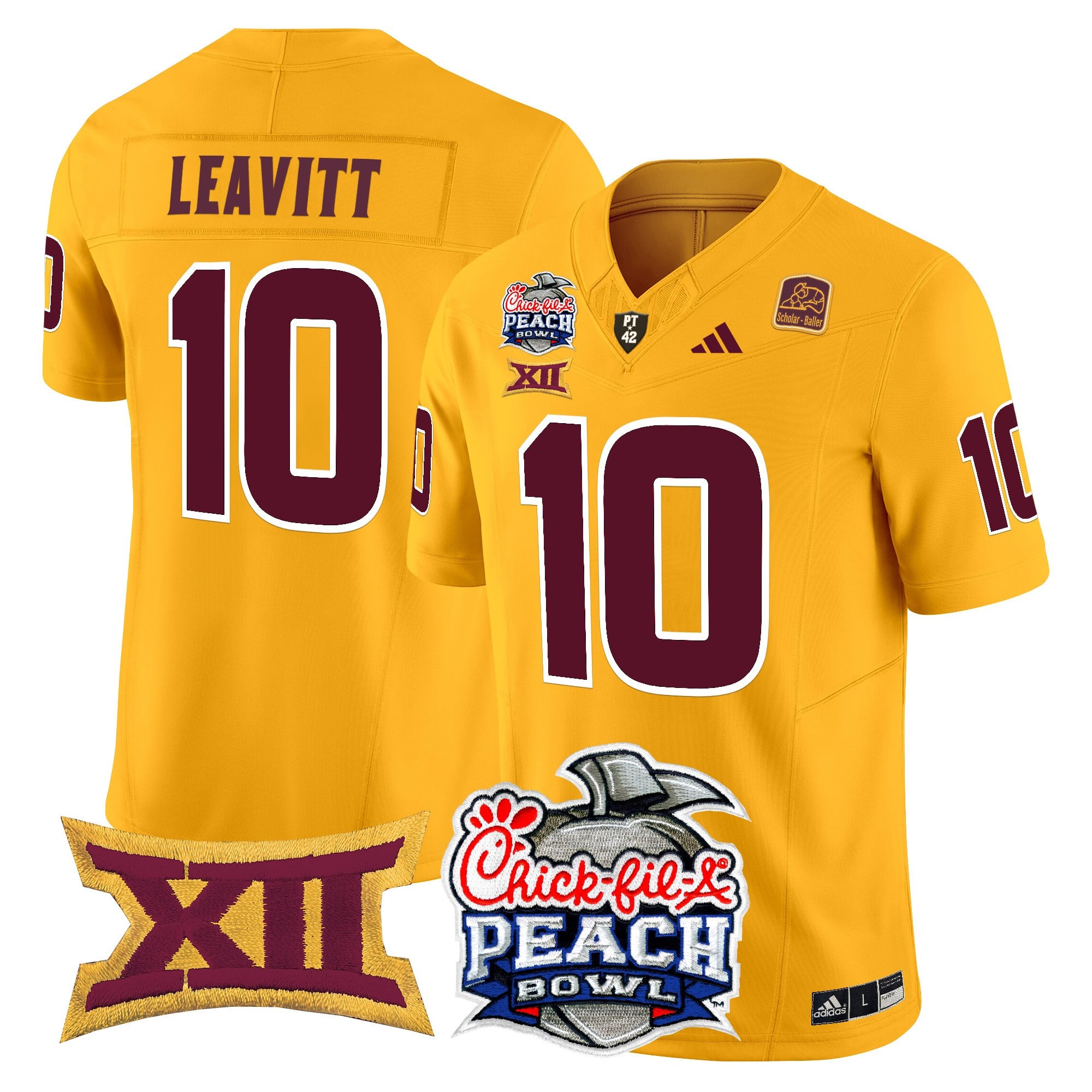 Men's Arizona State Sun Devils 2025 Peach Bowl Vapor Limited Jersey - All Stitched