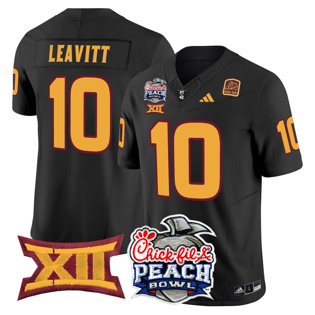 Men's Arizona State Sun Devils 2025 Peach Bowl Vapor Limited Jersey - All Stitched