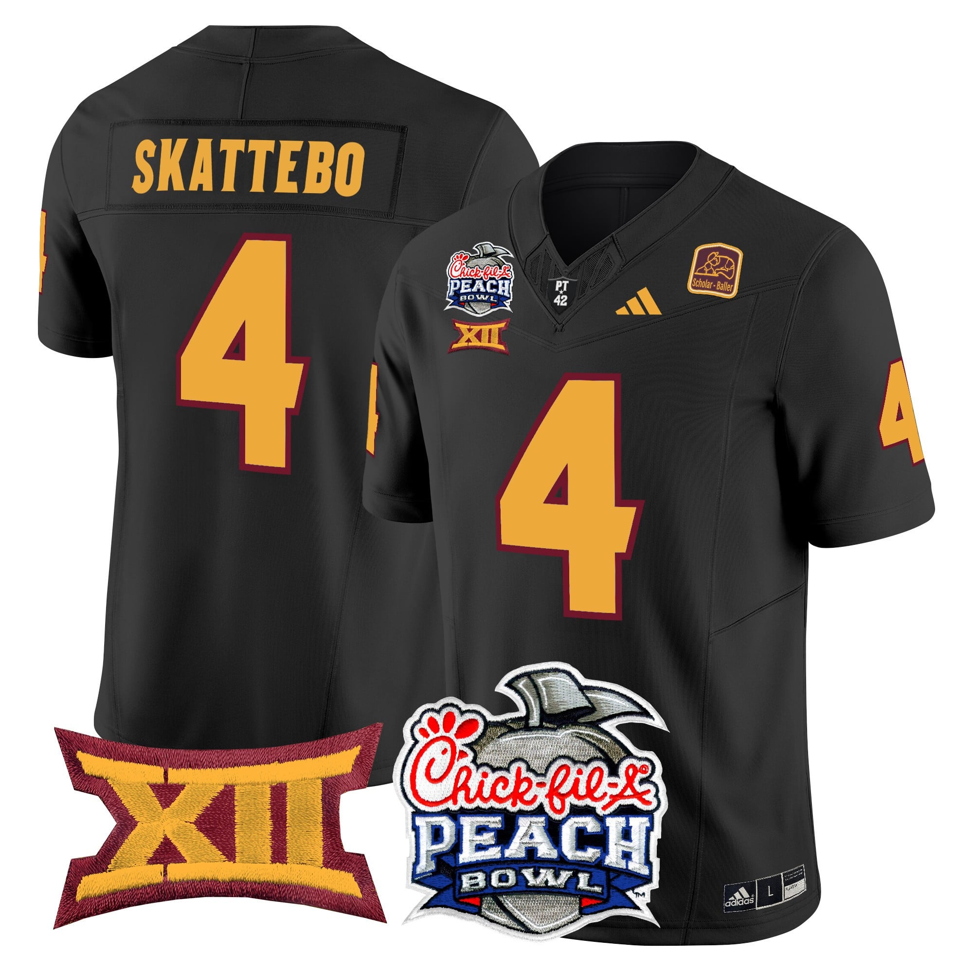 Men's Arizona State Sun Devils 2025 Peach Bowl Vapor Limited Jersey - All Stitched