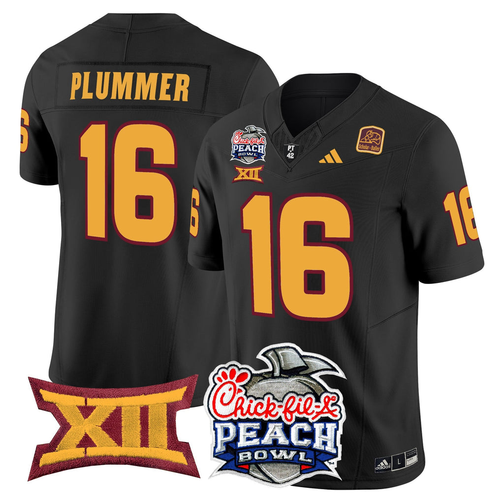 Men's Arizona State Sun Devils 2025 Peach Bowl Vapor Limited Jersey - All Stitched