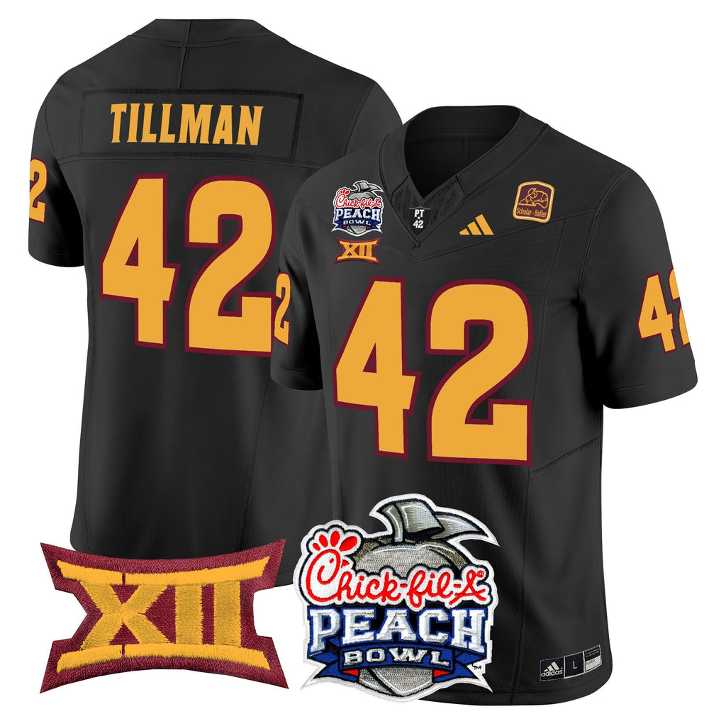 Men's Arizona State Sun Devils 2025 Peach Bowl Vapor Limited Jersey - All Stitched