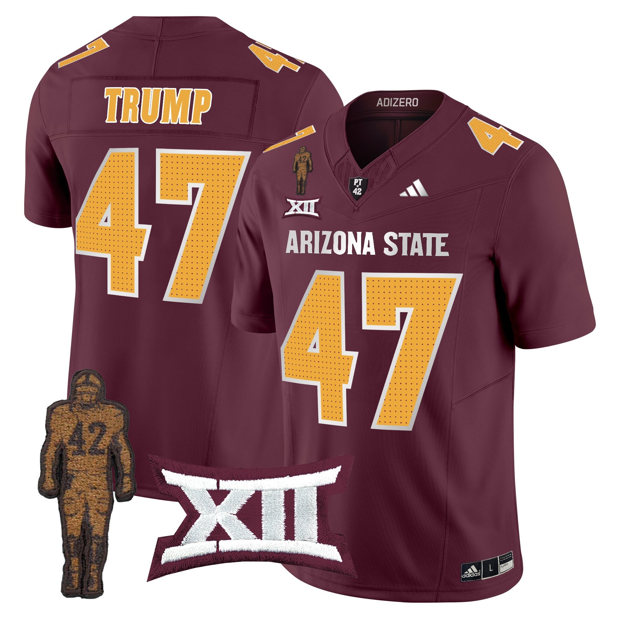 Men's Arizona State Sun Devils 2024 Pat Tillman Honoring Patch Vapor Limited Jersey V2 - All Stitched