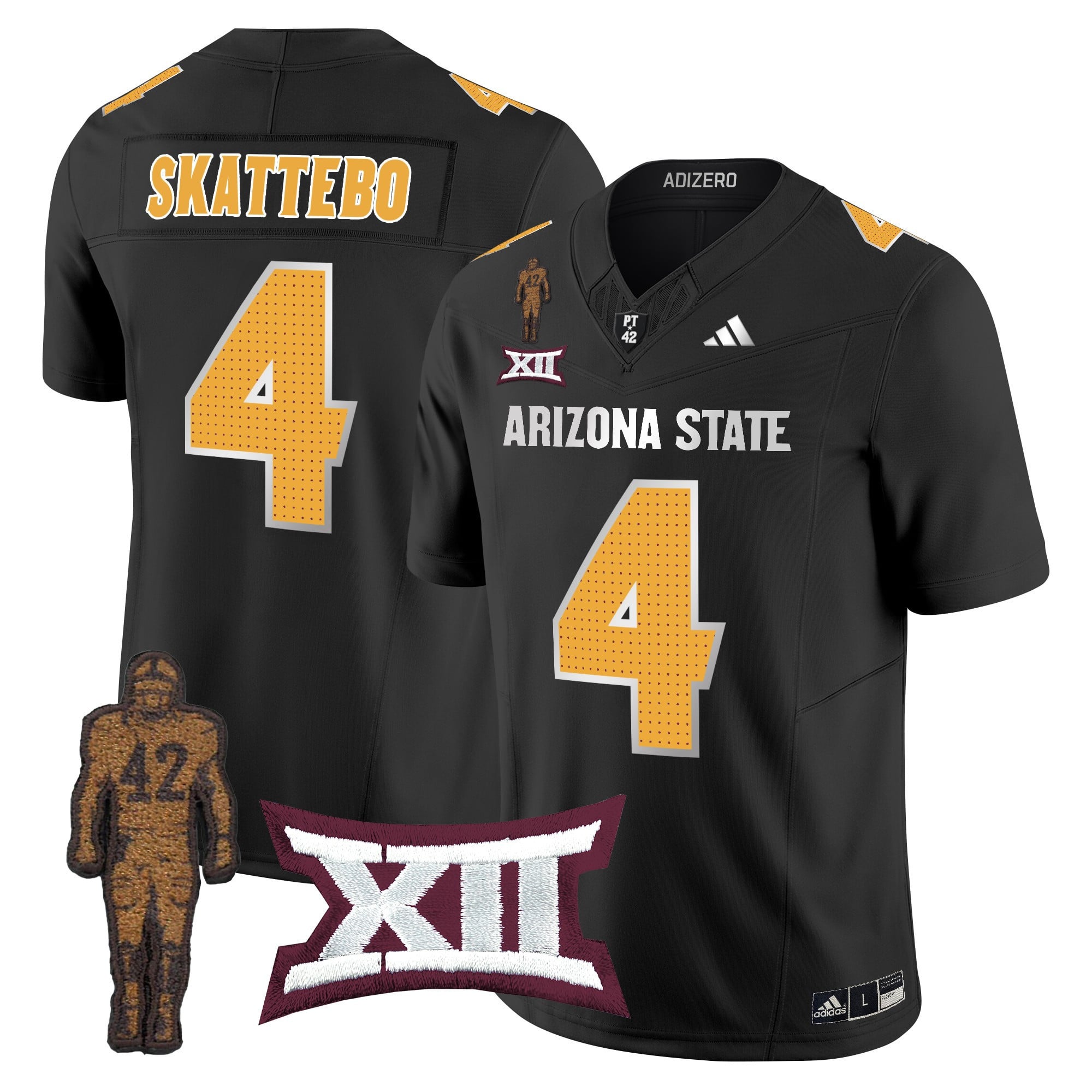 Men's Arizona State Sun Devils 2024 Pat Tillman Honoring Patch Vapor Limited Jersey V2 - All Stitched