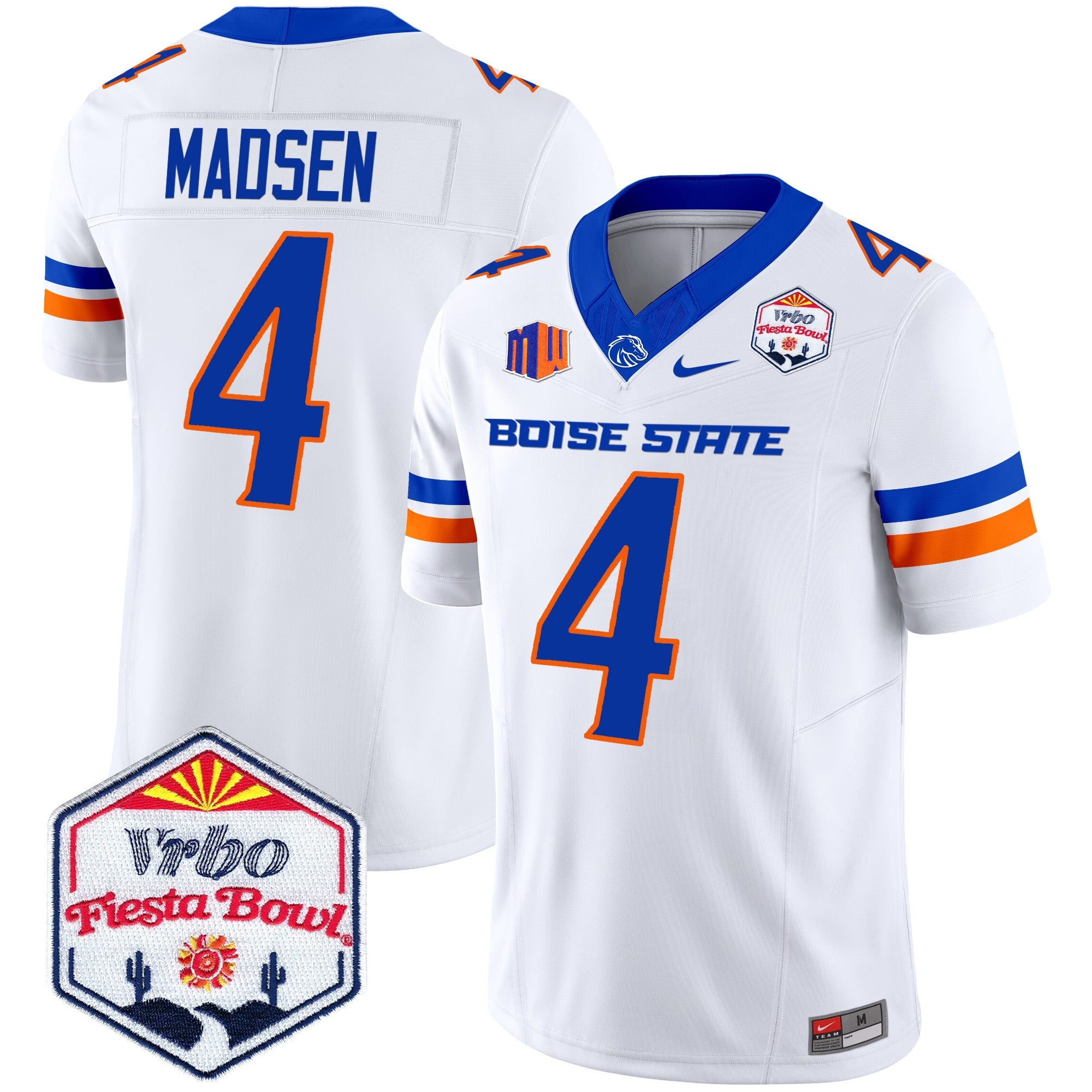 Men's Boise State Broncos 2025 The Fiesta Bowl Patch Vapor Limited Jersey - All Stitched