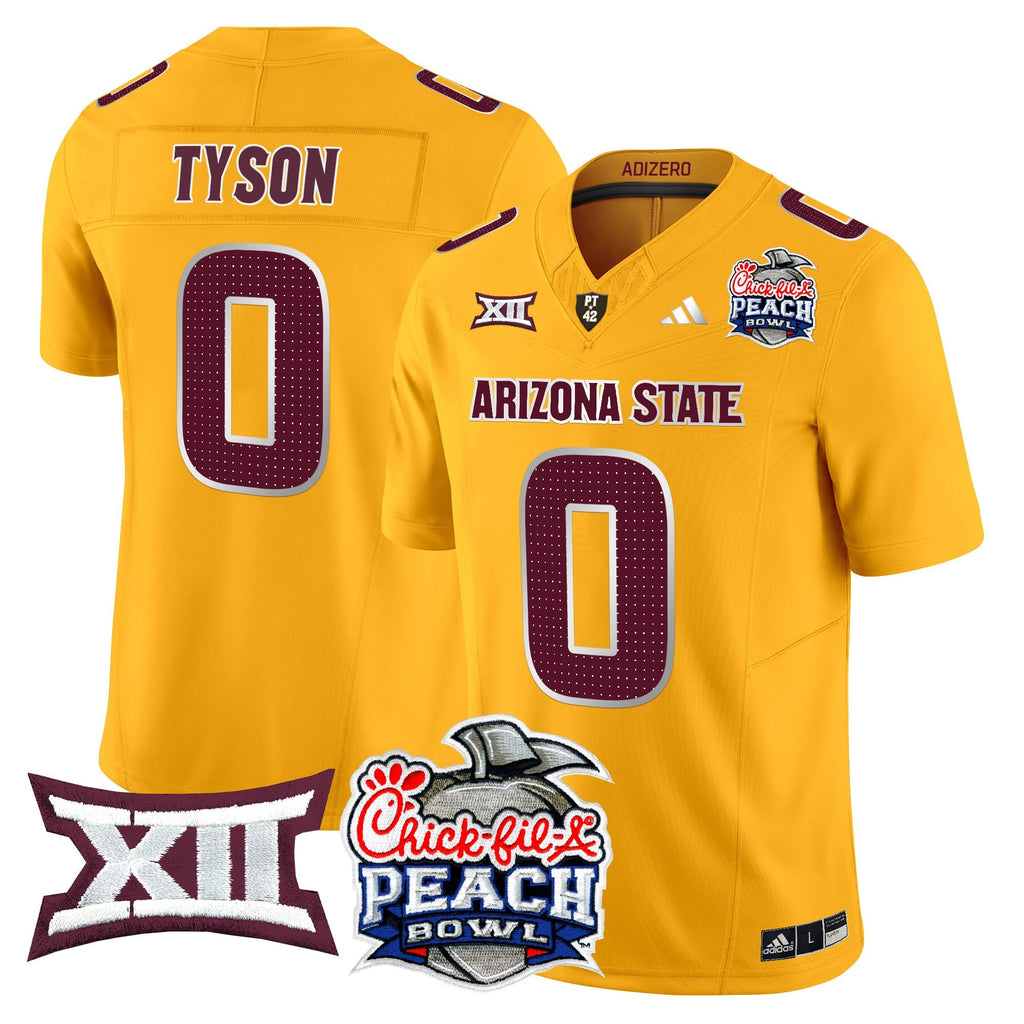 Men's Arizona State Sun Devils 2025 Peach Bowl Vapor Limited Jersey - All Stitched