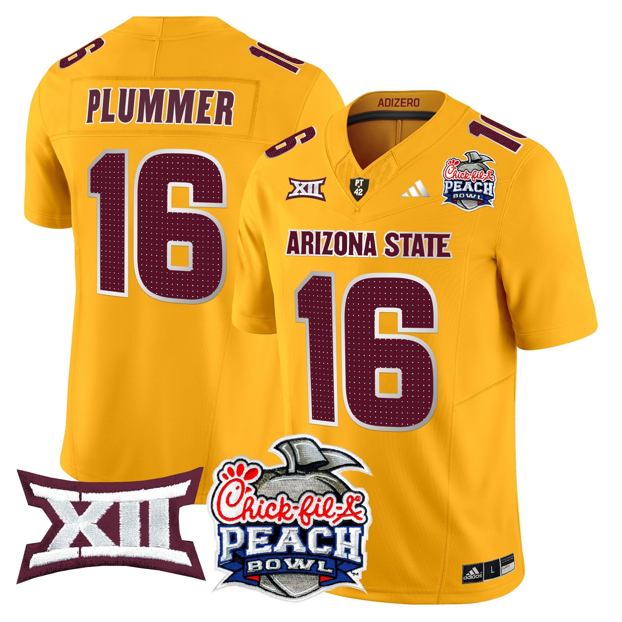 Men's Arizona State Sun Devils 2025 Peach Bowl Vapor Limited Jersey - All Stitched