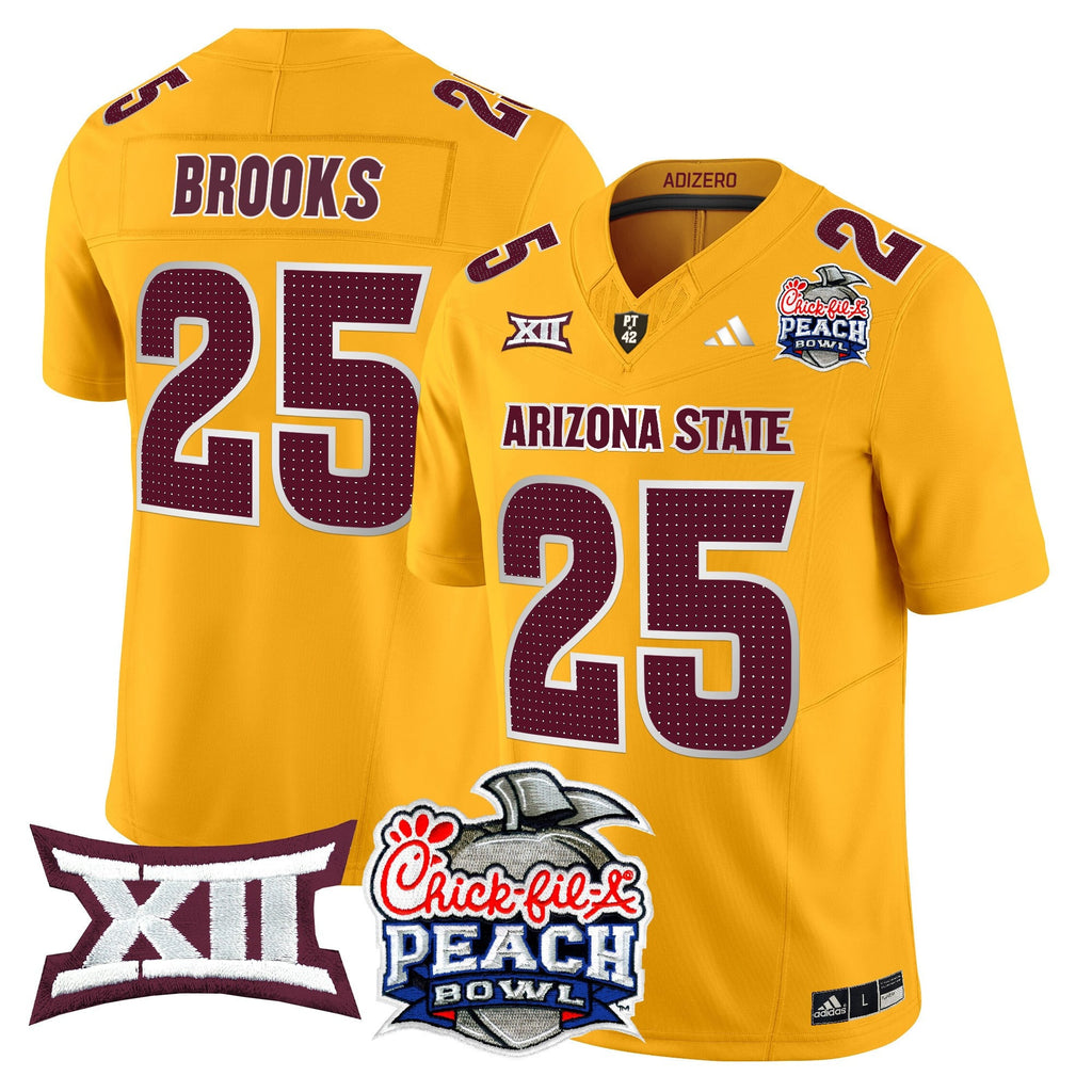 Men's Arizona State Sun Devils 2025 Peach Bowl Vapor Limited Jersey - All Stitched