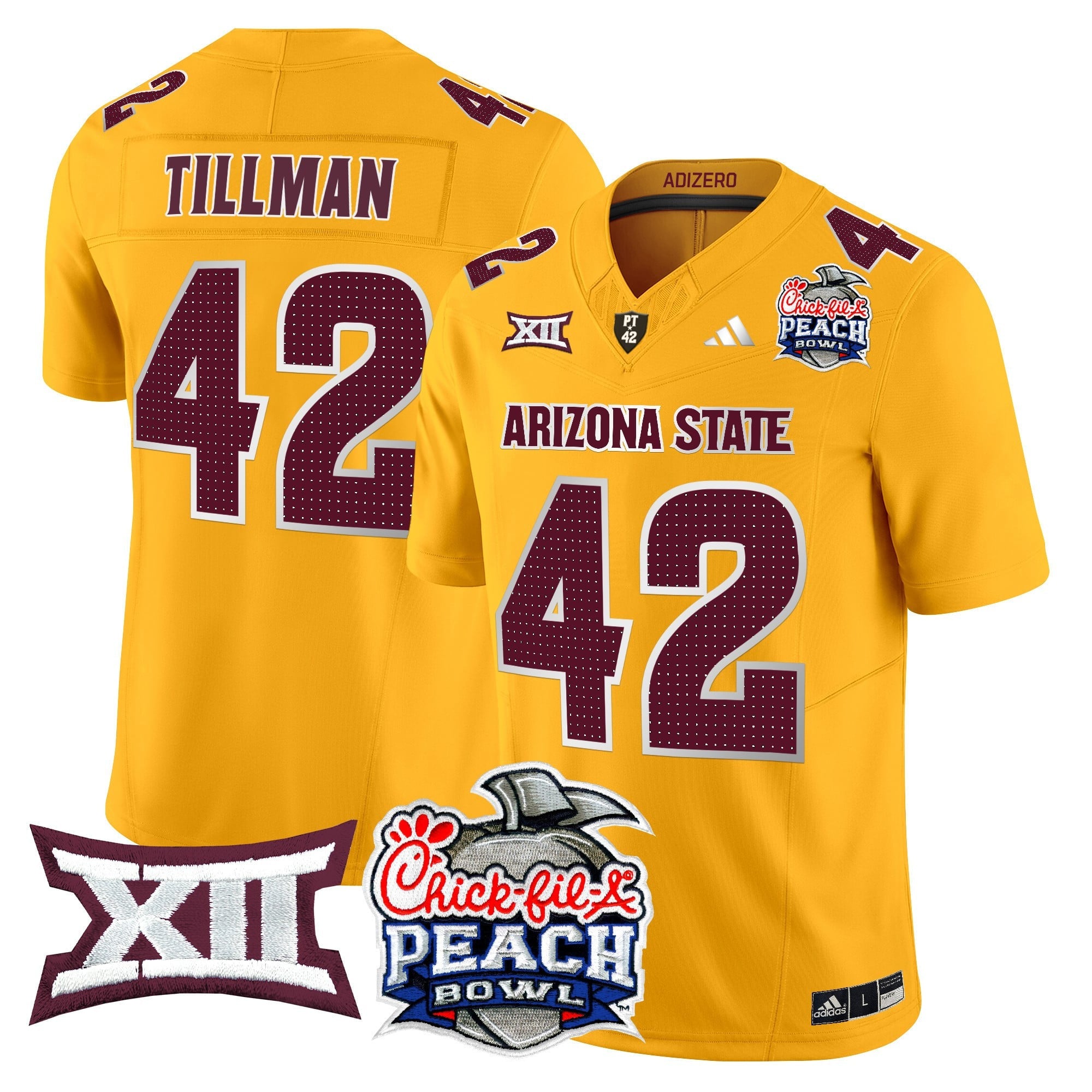 Men's Arizona State Sun Devils 2025 Peach Bowl Vapor Limited Jersey - All Stitched