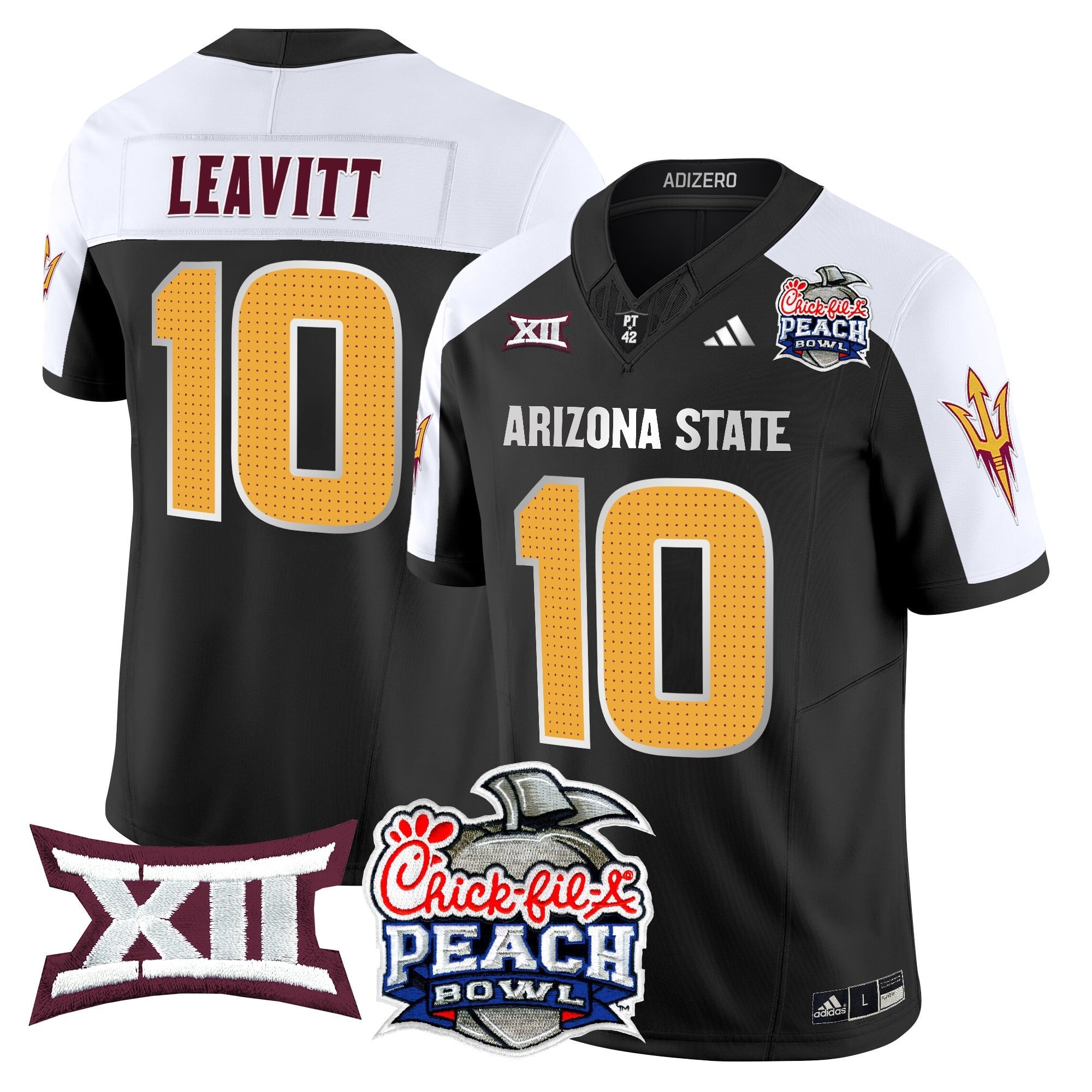 Men's Arizona State Sun Devils 2025 Peach Bowl Vapor Limited Jersey - All Stitched