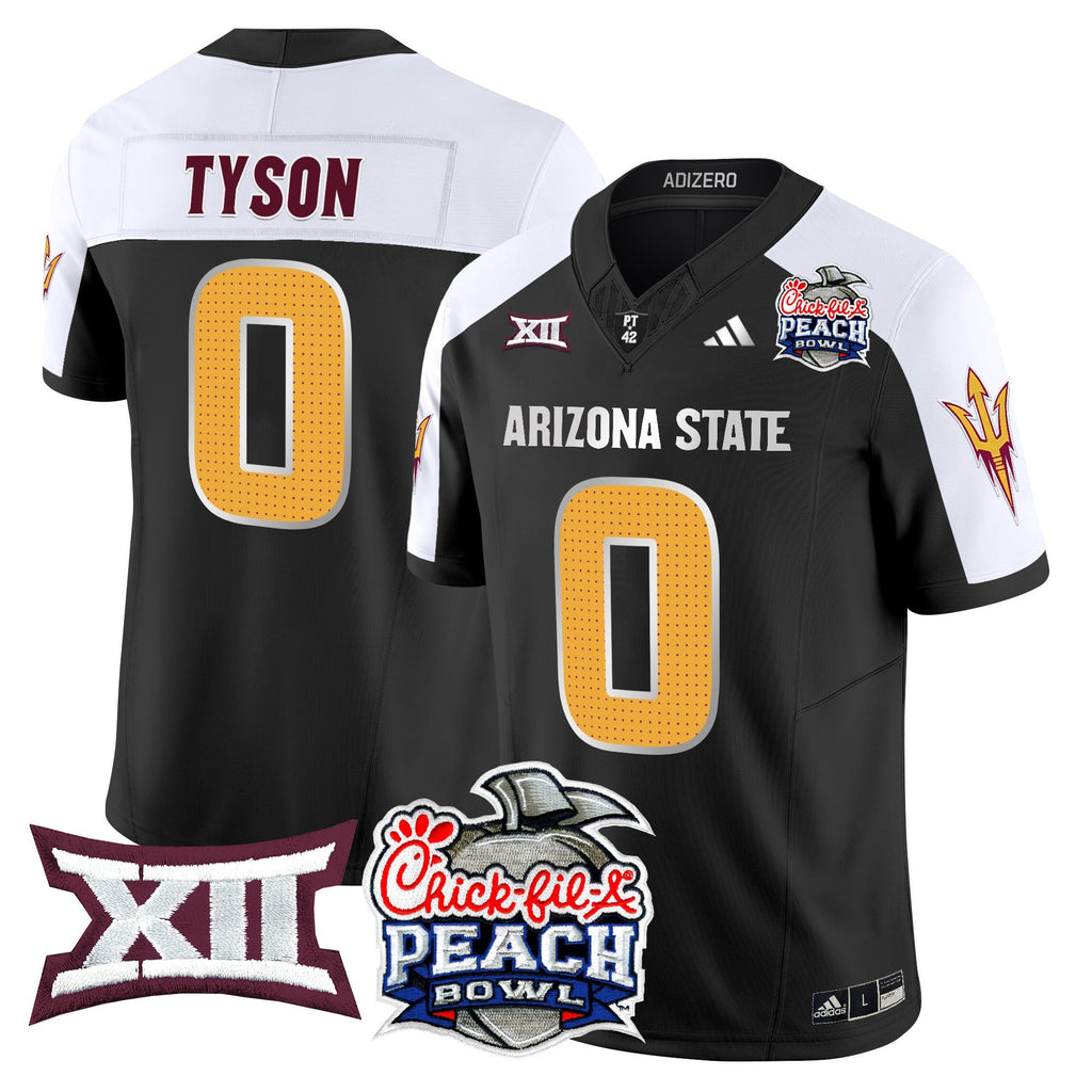 Men's Arizona State Sun Devils 2025 Peach Bowl Vapor Limited Jersey - All Stitched
