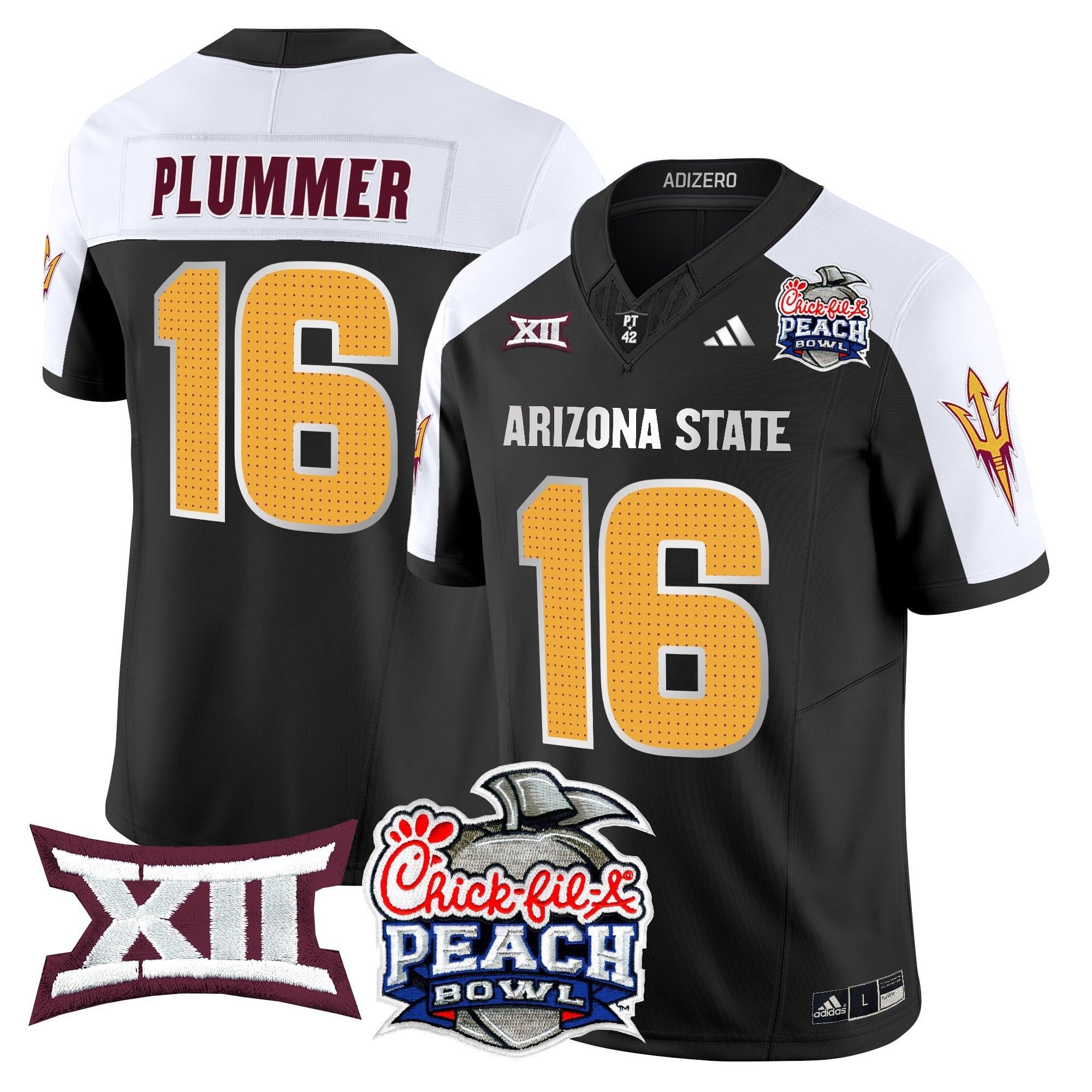 Men's Arizona State Sun Devils 2025 Peach Bowl Vapor Limited Jersey - All Stitched