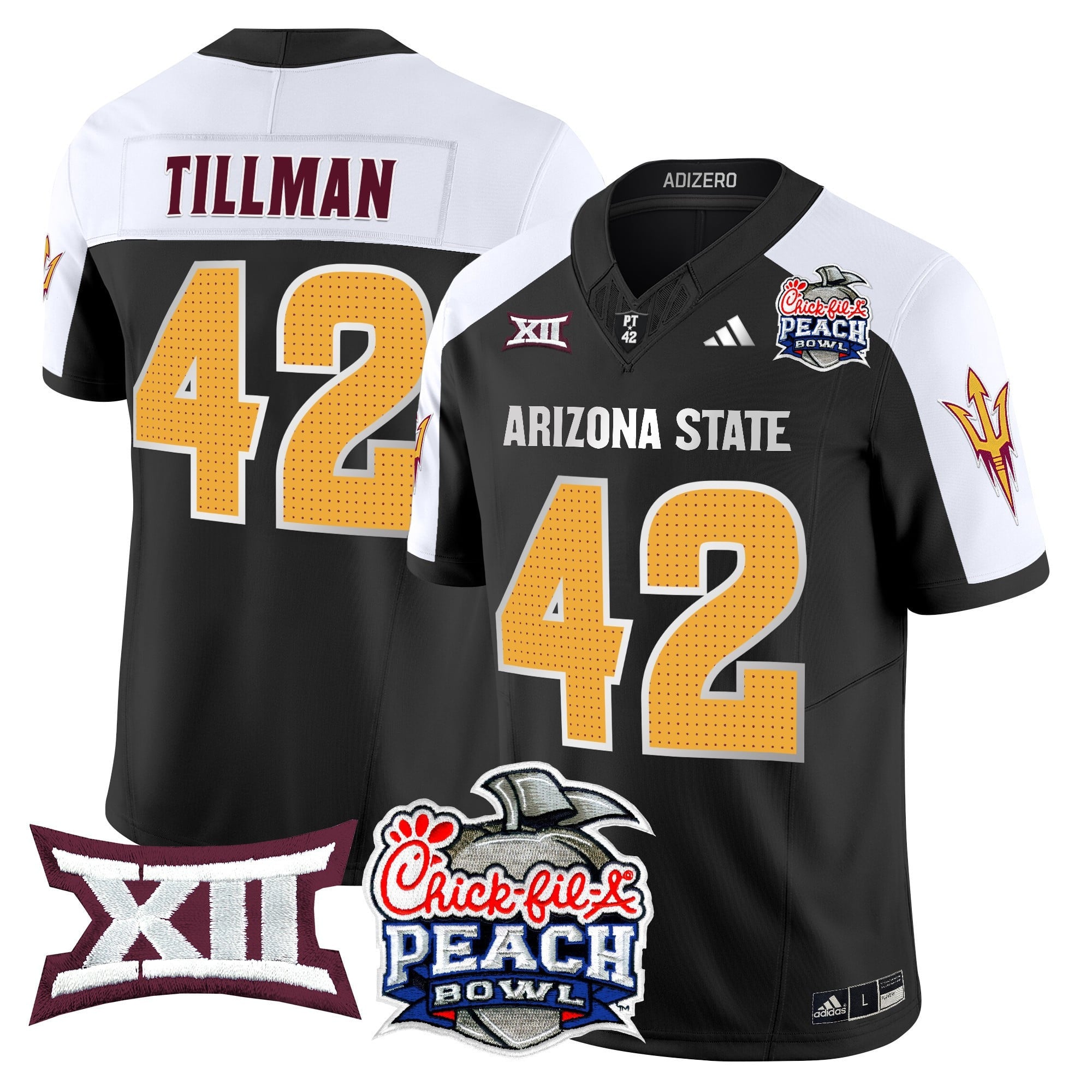 Men's Arizona State Sun Devils 2025 Peach Bowl Vapor Limited Jersey - All Stitched