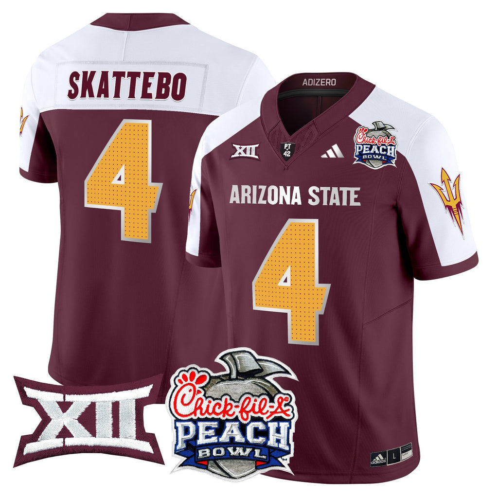 Men's Arizona State Sun Devils 2025 Peach Bowl Vapor Limited Jersey - All Stitched