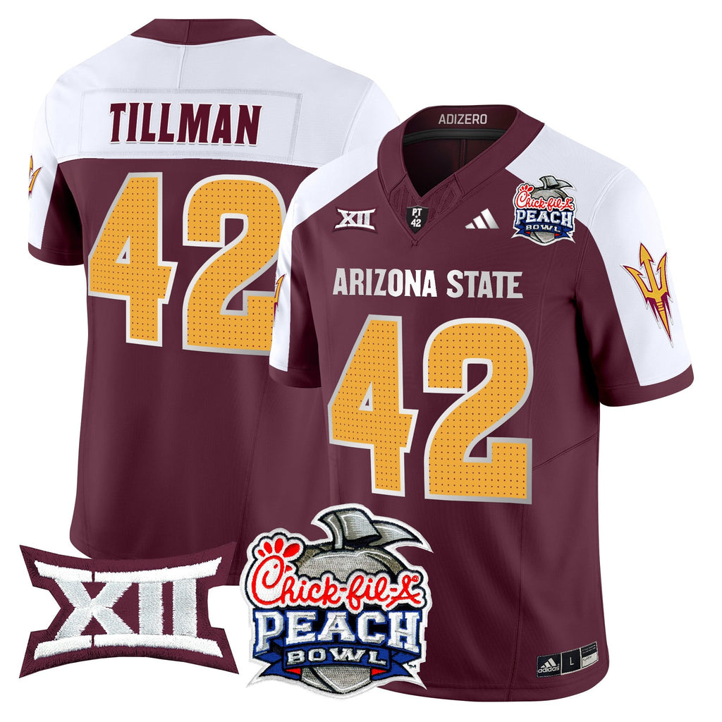 Men's Arizona State Sun Devils 2025 Peach Bowl Vapor Limited Jersey - All Stitched