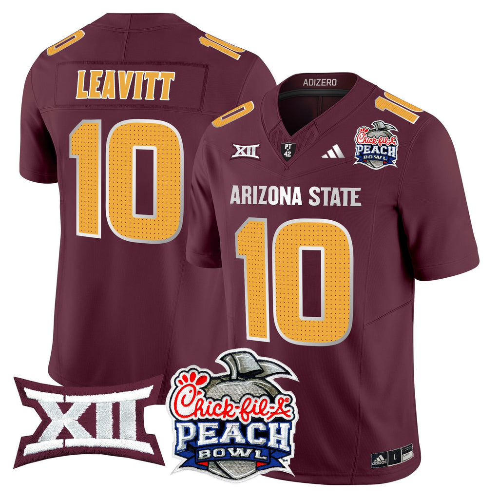 Men's Arizona State Sun Devils 2025 Peach Bowl Vapor Limited Jersey - All Stitched