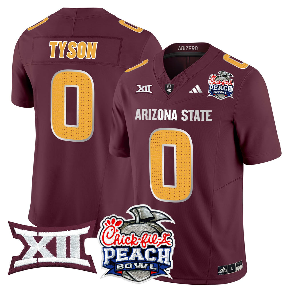Men's Arizona State Sun Devils 2025 Peach Bowl Vapor Limited Jersey - All Stitched