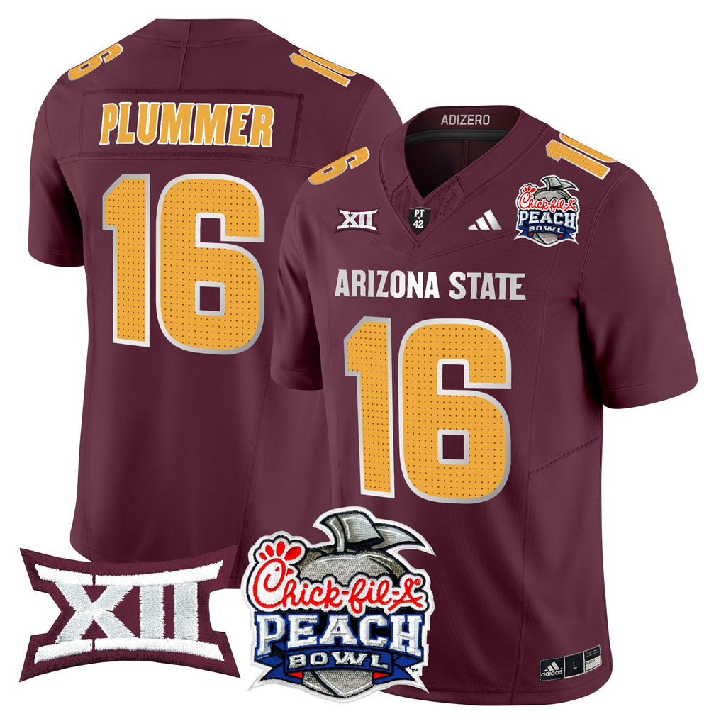 Men's Arizona State Sun Devils 2025 Peach Bowl Vapor Limited Jersey - All Stitched