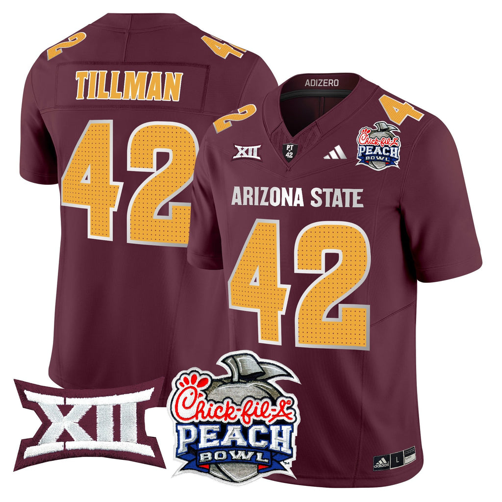 Men's Arizona State Sun Devils 2025 Peach Bowl Vapor Limited Jersey - All Stitched