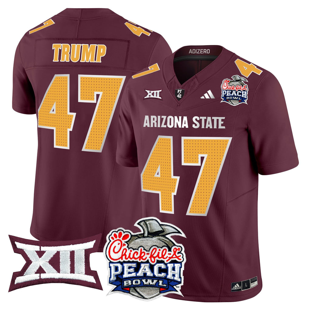 Men's Arizona State Sun Devils 2025 Peach Bowl Vapor Limited Jersey - All Stitched
