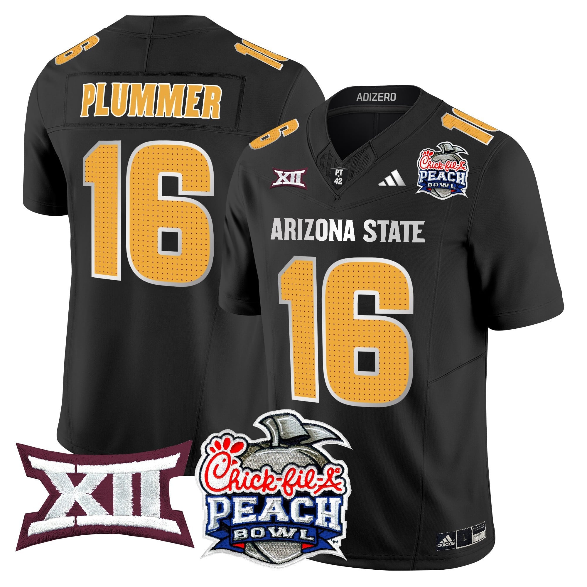 Men's Arizona State Sun Devils 2025 Peach Bowl Vapor Limited Jersey - All Stitched