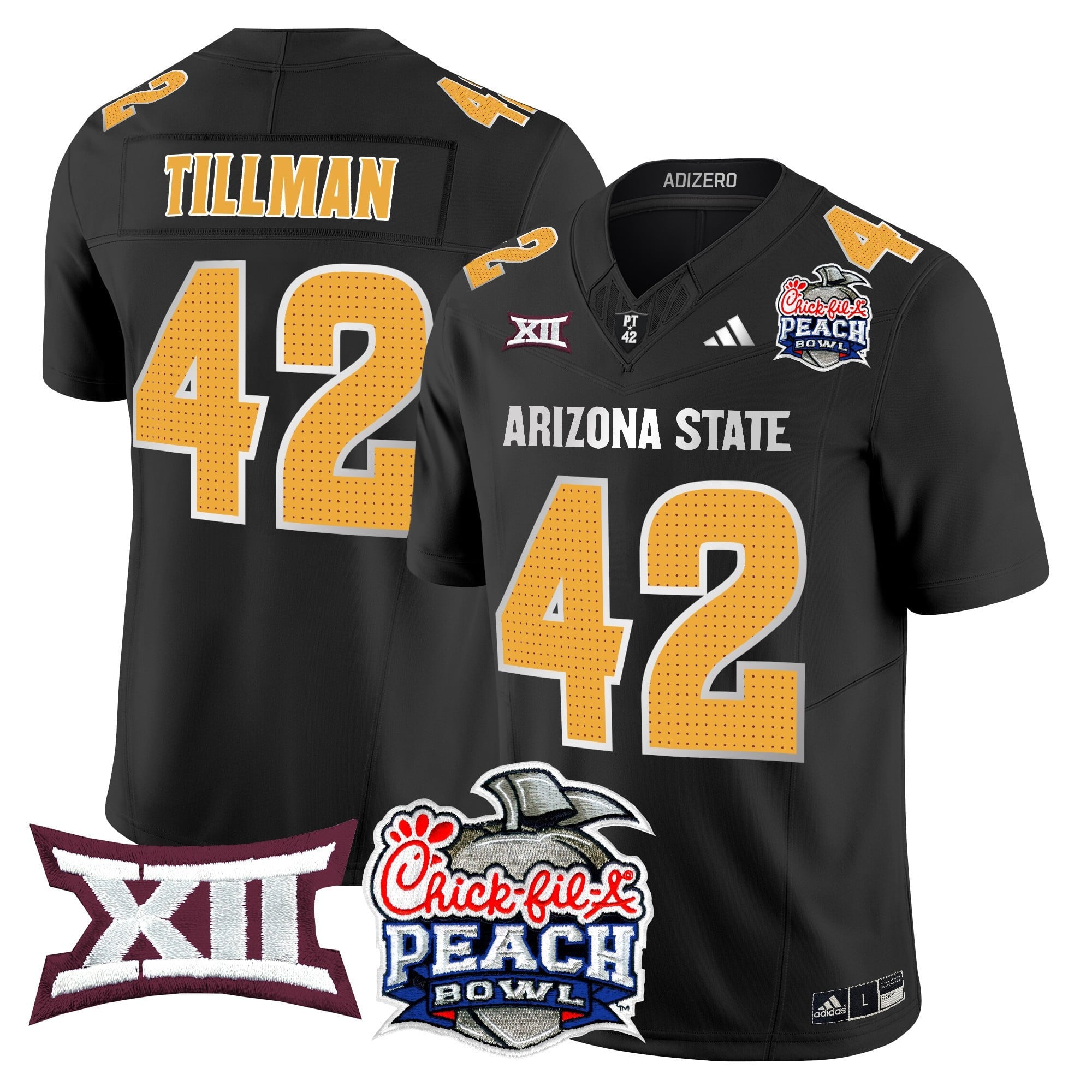 Men's Arizona State Sun Devils 2025 Peach Bowl Vapor Limited Jersey - All Stitched