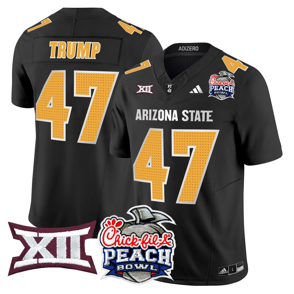 Men's Arizona State Sun Devils 2025 Peach Bowl Vapor Limited Jersey - All Stitched