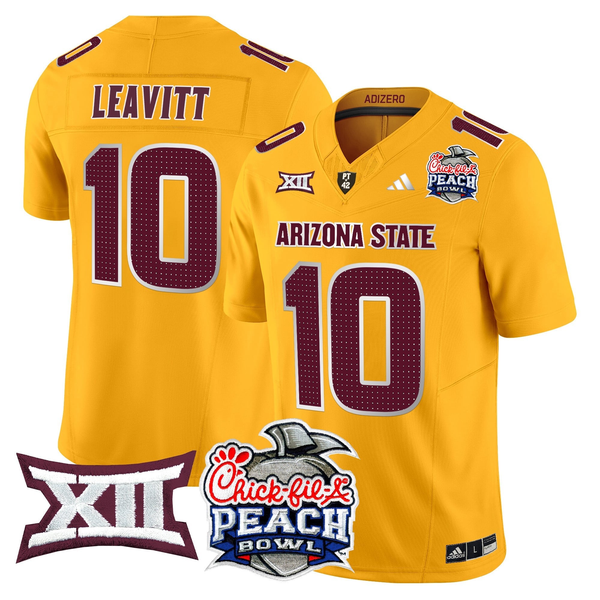 Men's Arizona State Sun Devils 2025 Peach Bowl Vapor Limited Jersey - All Stitched