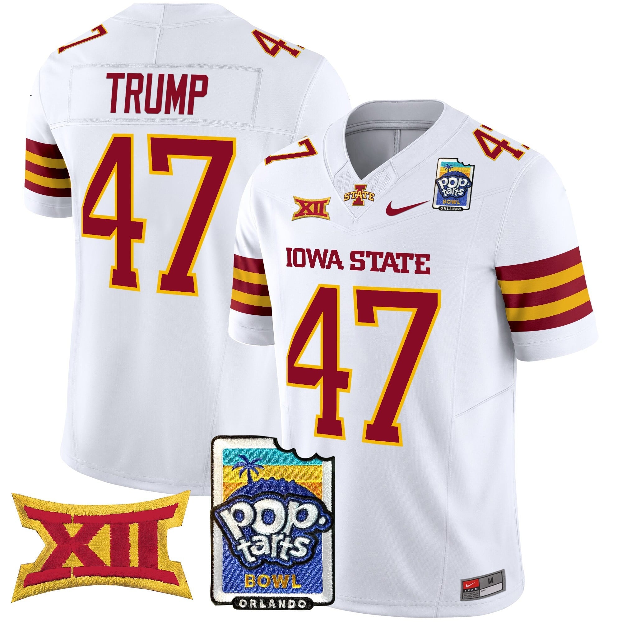 Men's Iowa State Cyclones 2025 PopTarts Bowl Patch Vapor Limited Jersey - All Stitched