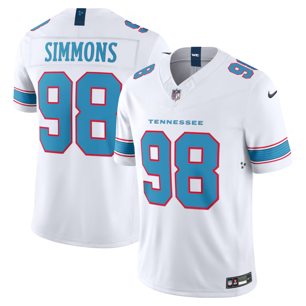 Jeffery Simmons Tennessee Titans Jersey - White
