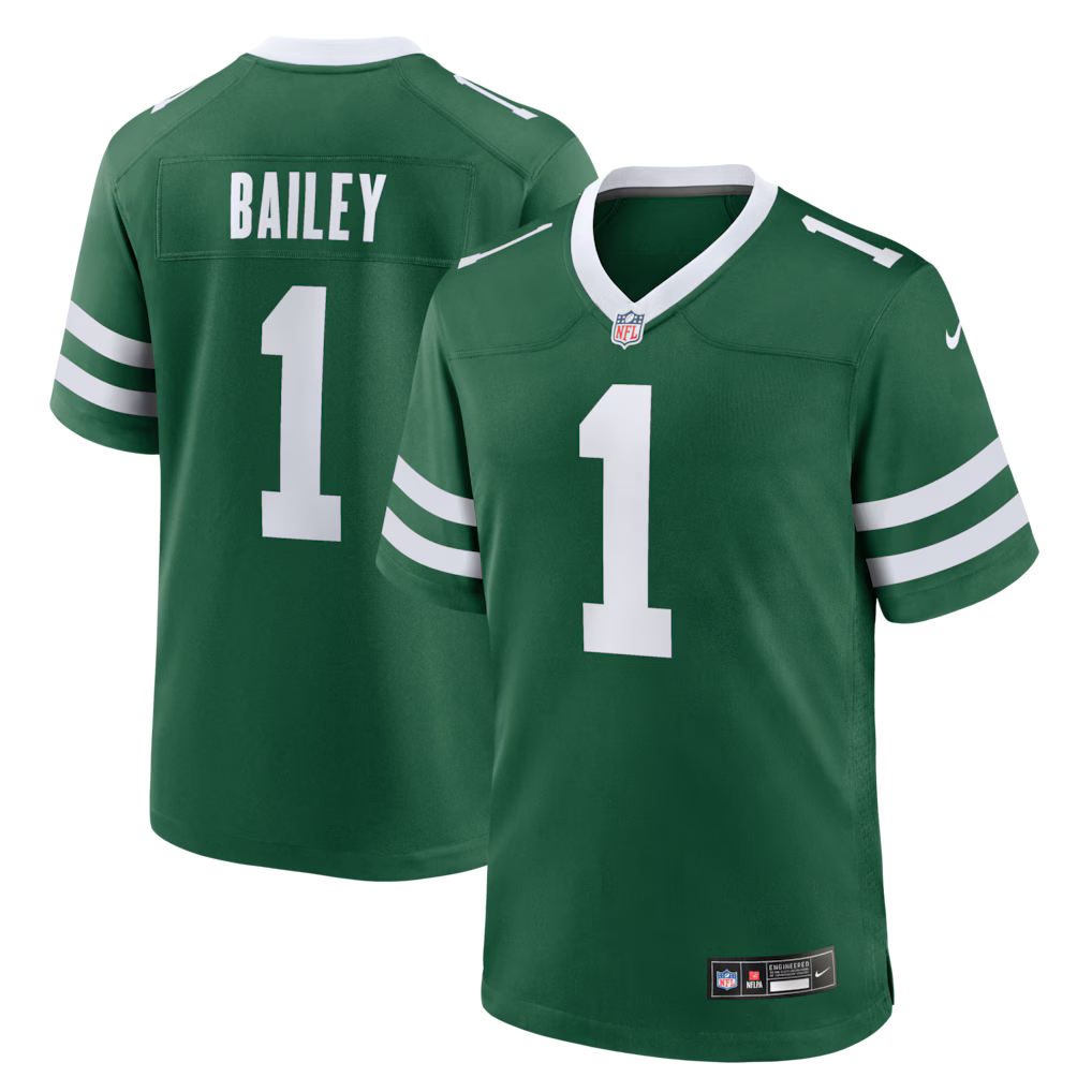David Bailey New York Jets 2026 NFL Draft First Round Pick No. 2 Jersey - Legacy Green